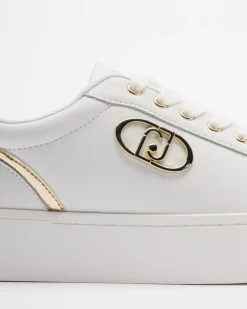SNEAKERS LIU JO DONNA PRETTY WHITE DETTAGLI GOLD