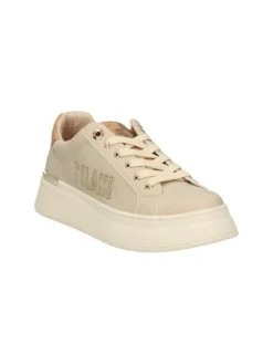 SNEAKERS LOGO LATERALE TAUPE
