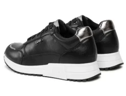 SNEAKERS NERA DETTAGLI ARGENTO