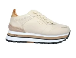 SNEAKERS NUDE DETTAGLI GOLD