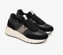 SNEAKERS PELLE CAMOSCIO AROLD NERO