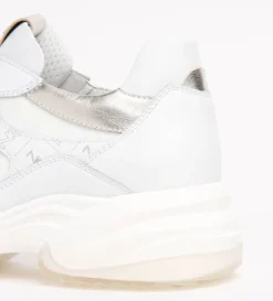 SNEAKERS PELLE CON INSERTI MONOGRAM