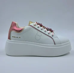 SNEAKERS PELLE ELETTRA TOSCA BLU CHARMS FUCSIA