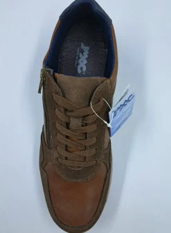 SNEAKERS PELLE NATURALE MARRONE