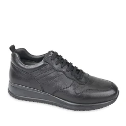 SNEAKERS PELLE NERA