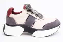 SNEAKERS PELLE PLAT LATTE