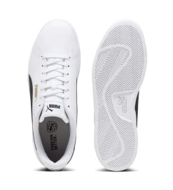 SNEAKERS PUMA SCARPE UOMO DONNA JUNIOR SMASH 3.0 BIANCO BLACK