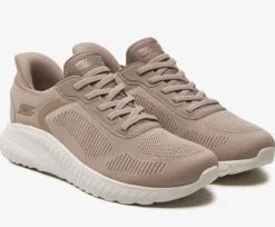 SNEAKERS SLIP INS SKECHERS DONNA TAUPE