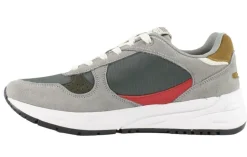 SNEAKERS TESSUTO E CAMOSCIO MILITARY