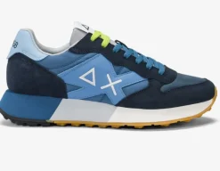 SNEAKERS UOMO SUN68 JAKI 2.0 BICOLOR BLU AVIO SCURO