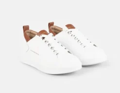 SNEAKERS WEMBLEY MAN ALEXANDER SMITH WHITE COGNAC