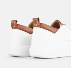 SNEAKERS WEMBLEY MAN ALEXANDER SMITH WHITE COGNAC