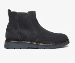 STIVALETTI CAMOSCIO BLU