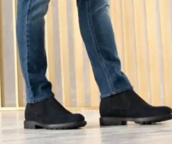 STIVALETTI CHELSEA CAMOSCIO BLU