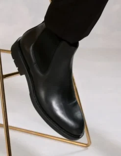 STIVALETTI CHELSEA PELLE NERO