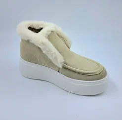 STIVALETTI MINI CAMOSCIO BEIGE