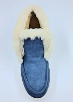 STIVALETTI MINI CAMOSCIO BLU