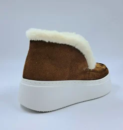 STIVALETTI MINI CAMOSCIO TABACCO