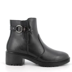 STIVALETTI PELLE APPLICAZIONE METALLICA