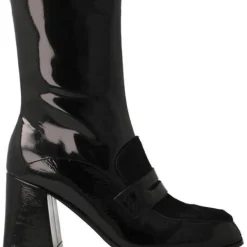 STIVALETTI PELLE DETTAGLIO CONTRASTO