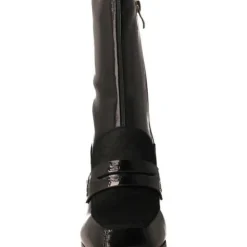 STIVALETTI PELLE DETTAGLIO CONTRASTO