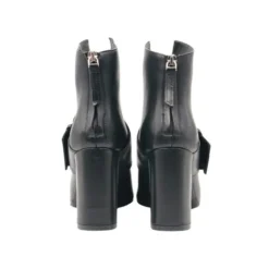 STIVALETTI PELLE MORBIDA MAXI FIBBIA DECORATIVA