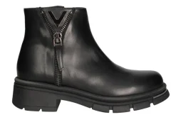 STIVALETTI PELLE ZIP DECORATIVA