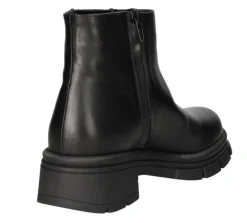 STIVALETTI PELLE ZIP DECORATIVA