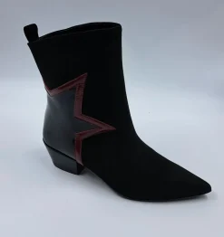 STIVALETTI TEXAN CAMOSCIO NERO