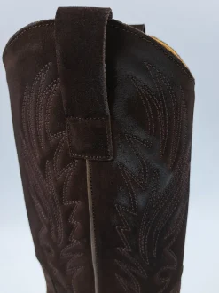 STIVALI CAMOSCIO TEXAN MEDI MARRONE