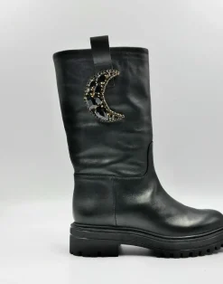 STIVALI CON APPLICAZIONE PIETRE