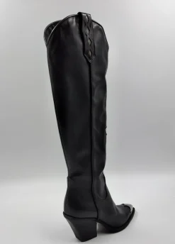 STIVALI TEXAN CON PUNTA METALLO