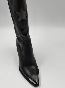 STIVALI TEXAN CON PUNTA METALLO