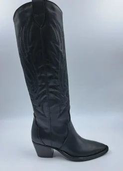 STIVALI TEXAN PELLE RICAMO