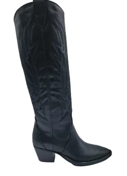 STIVALI TEXAN PELLE RICAMO