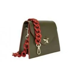 TRACOLLE PELLE BOX VERDE