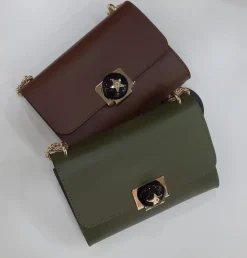 TRACOLLE STELLA PELLE VERDE