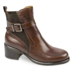 TRONCHETTI CON ELASTICO E CINTURINO MARRONE