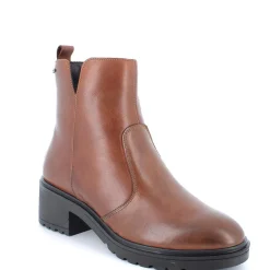 TRONCHETTI IN PELLE COGNAC