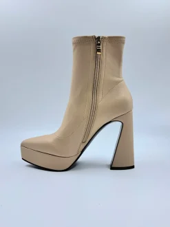 TRONCHETTI PELLE CAMMELLO PLATFORM