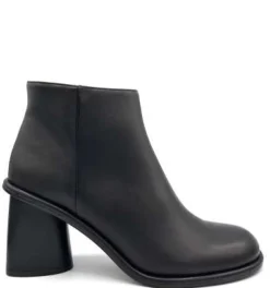 TRONCHETTI PELLE MORBIDA CONO NERO