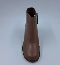 TRONCHETTI PELLE MORBIDA CONO CASTAGNA