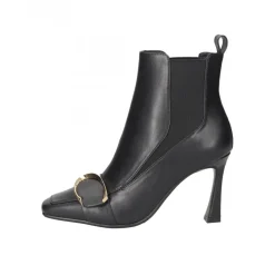 TRONCHETTI PELLE NERA