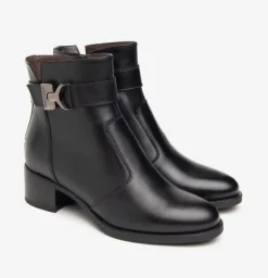 TRONCHETTI PELLE TACCO BASSO